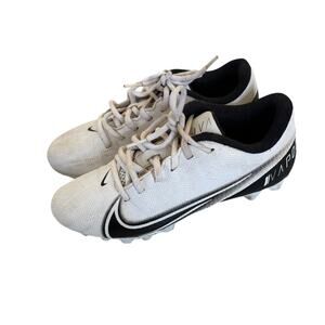 Nike Vapor White and Black Cleats size 5.5 Y